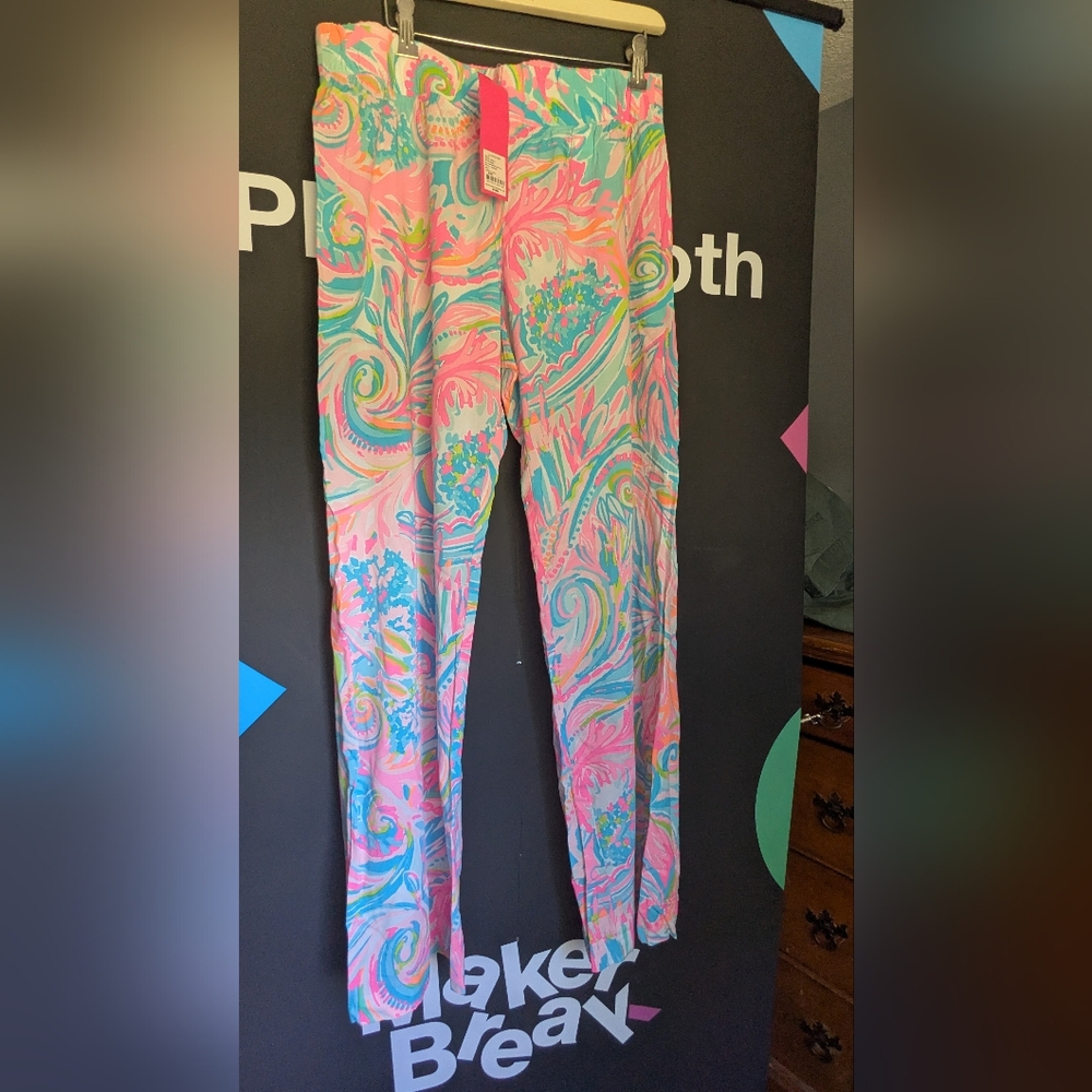 Lilly Pulitzer Bal Harbor Palazzo Pants In Carnival Coral L NWT